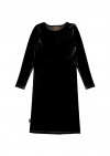 Dress black velvet FW23279L