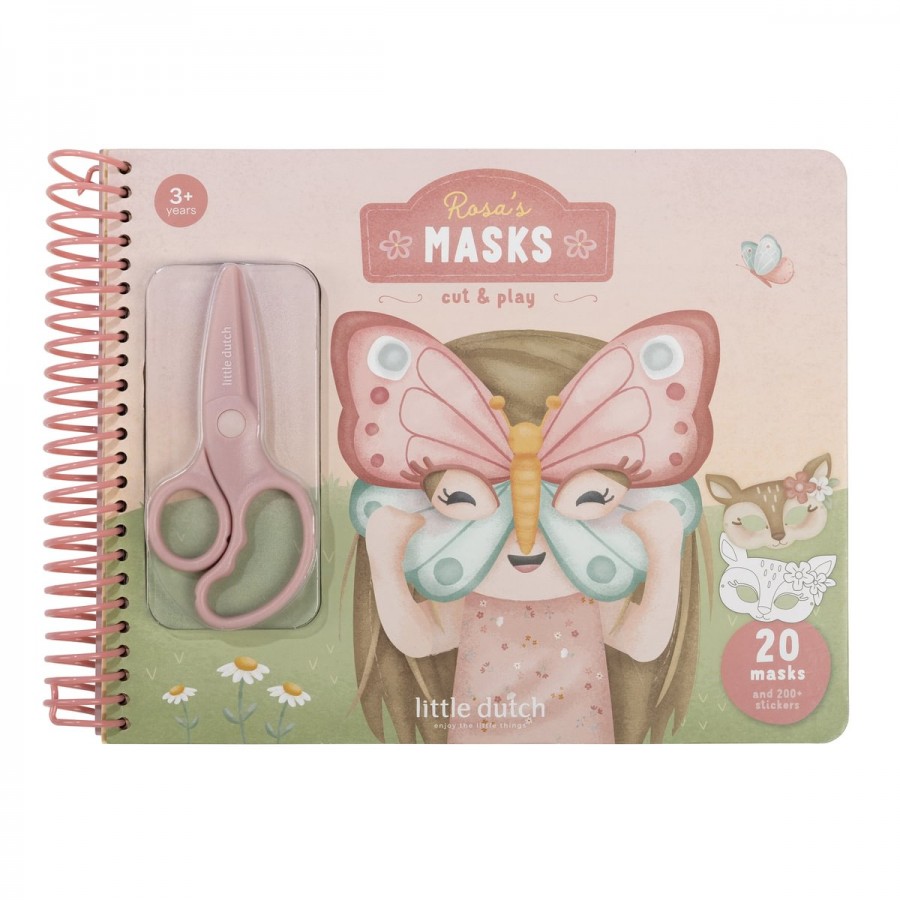 Little Dutch Book with Scissor ´Rosa & Friends masks´ LD126824