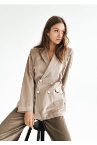 Jacket pepper grey corduroy, women