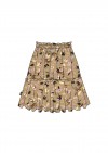 Skirt with floral mustard print FW21044L