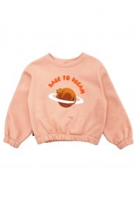 Sweatshirt pink with print "Dare To Dream