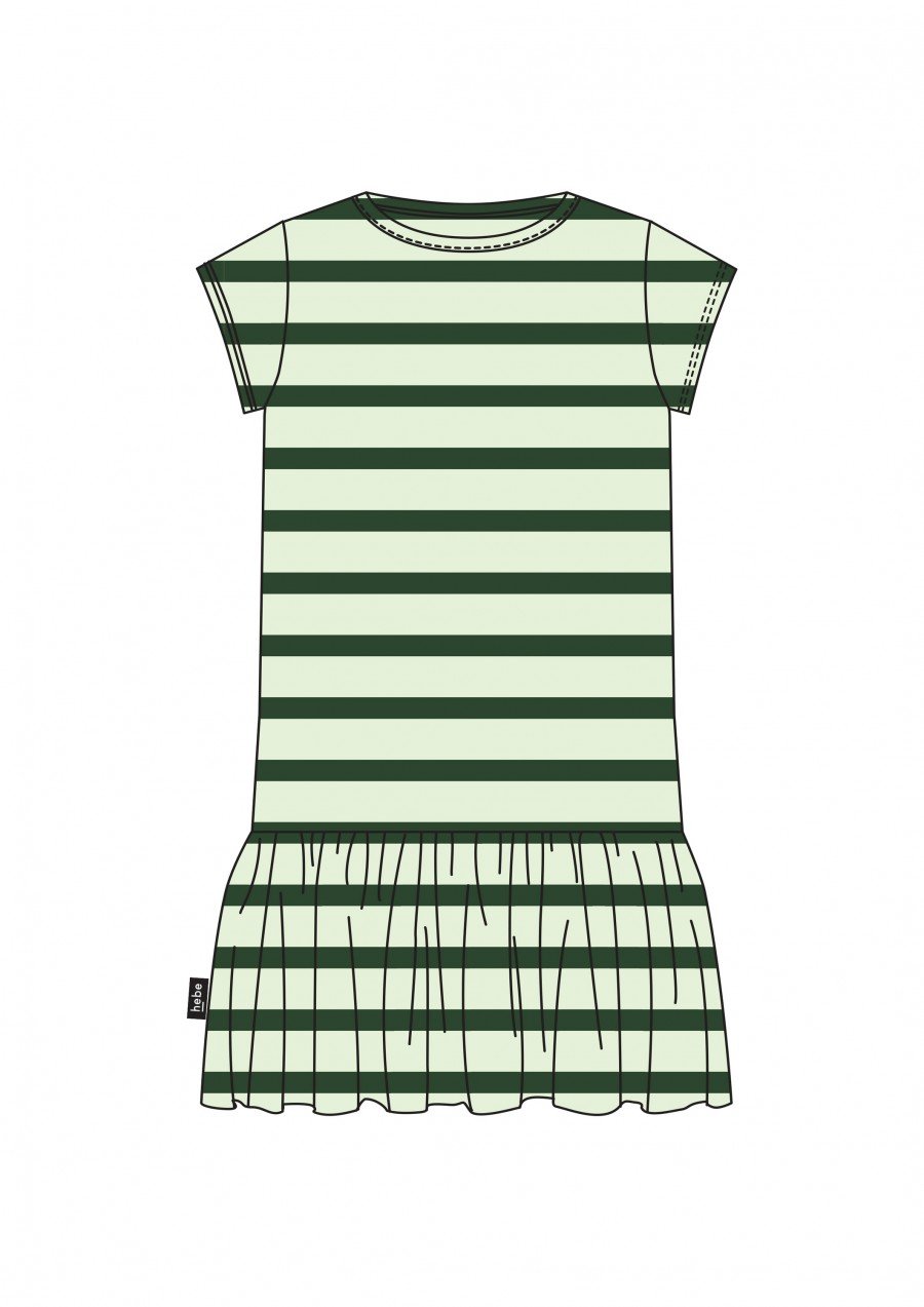 Dress striped green SS21069L
