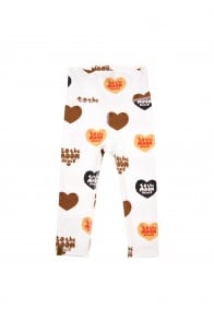 Leggings high waist with overall big heart print