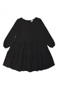 Dress black muslin