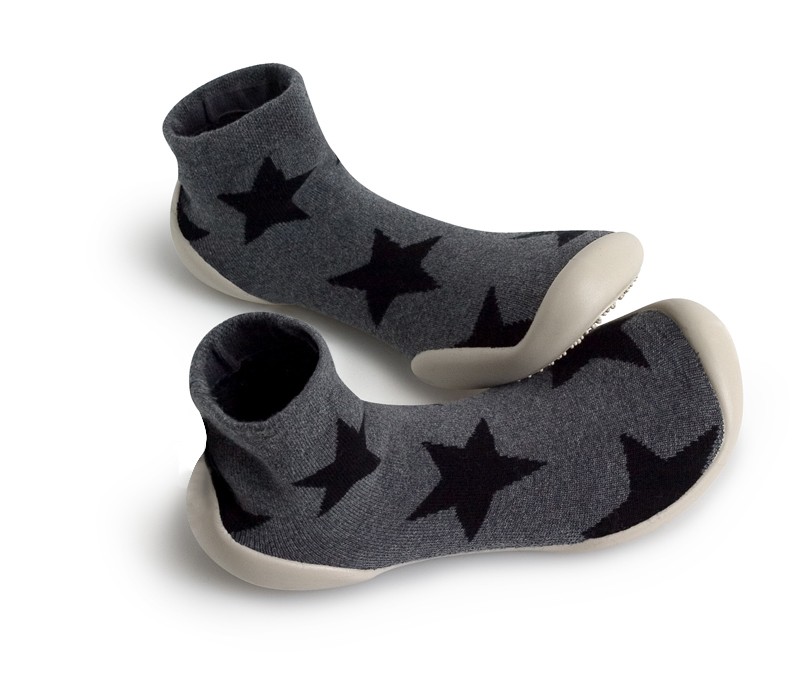 Collegien socks with rubber sole - Stars 958B