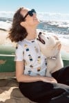 Top with dogs print for female SS23018