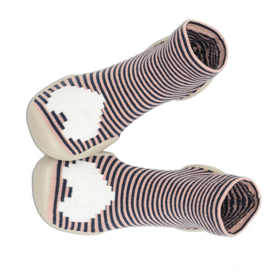 Collegien socks with rubber sole - Love 453D