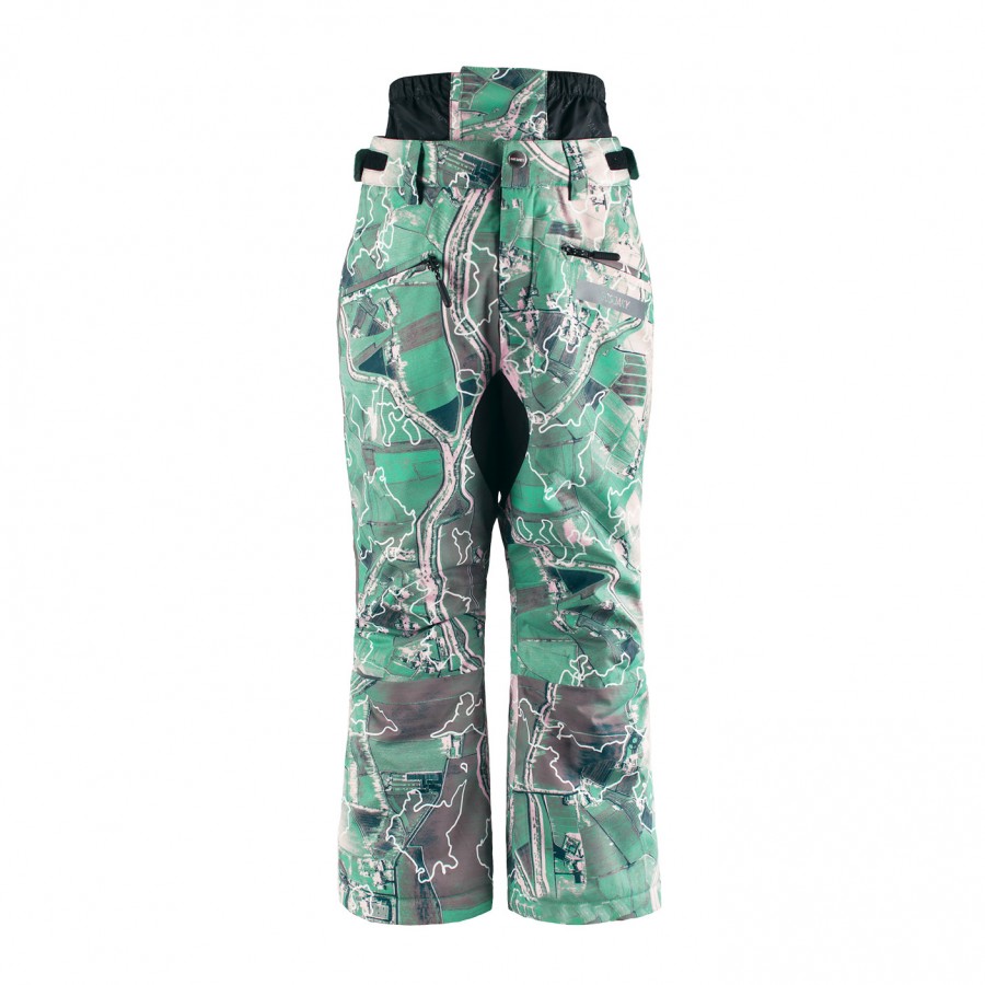 GOSOAKY snow pants BIG BAD WOLF green multi 24291708562