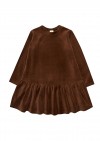 Dress brown velvet FW21182L