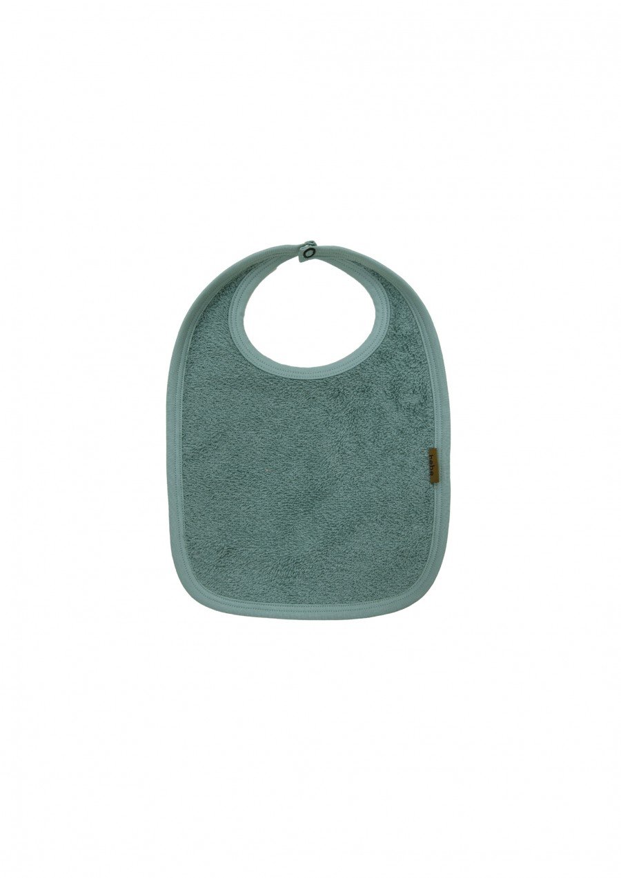 Baby bib green terry loop SS23447