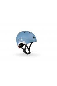 Scoot and Ride reflective helmet Steel XXS-S