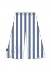 Culottes with marine blue stripes SS21331