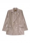 Jacket pepper grey corduroy, women FW24188