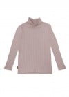 Turtleneck dusty pink ribbed FW23110L