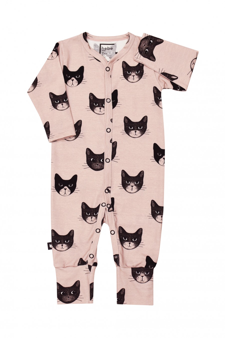 Pink romper with cats FW18103