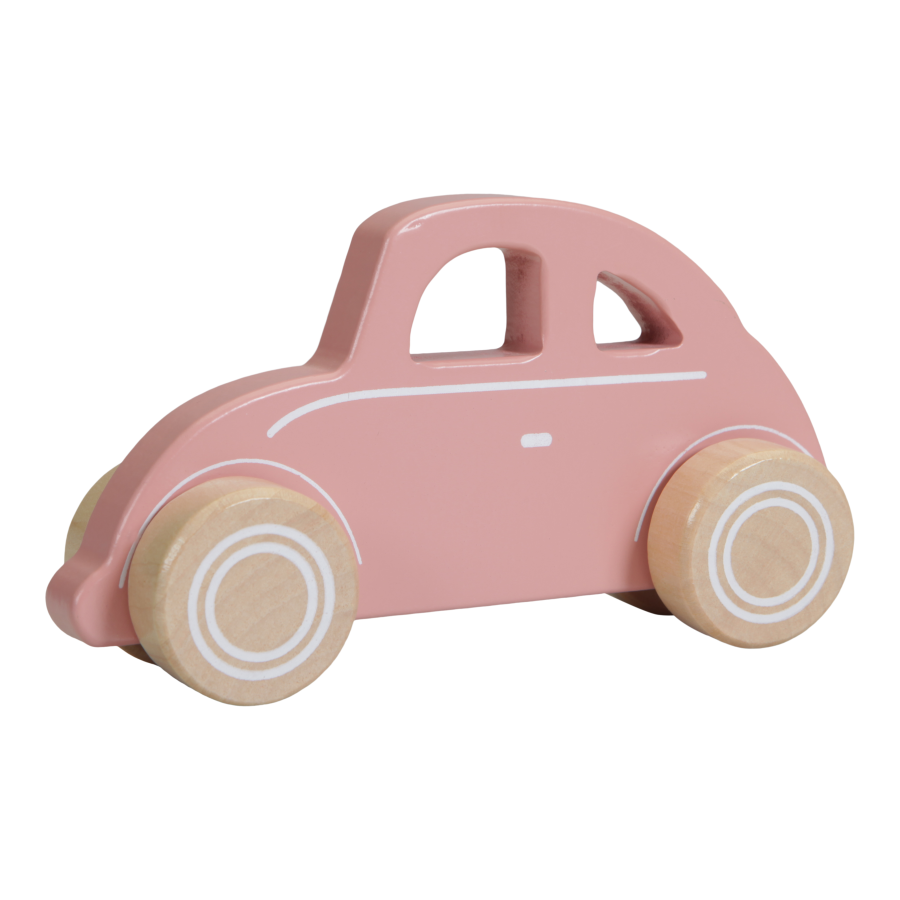 Wooden Toy Car pink LD7000
