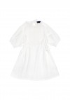 Dress white cotton lace with sleeves (with slip dress underneath) SS21360