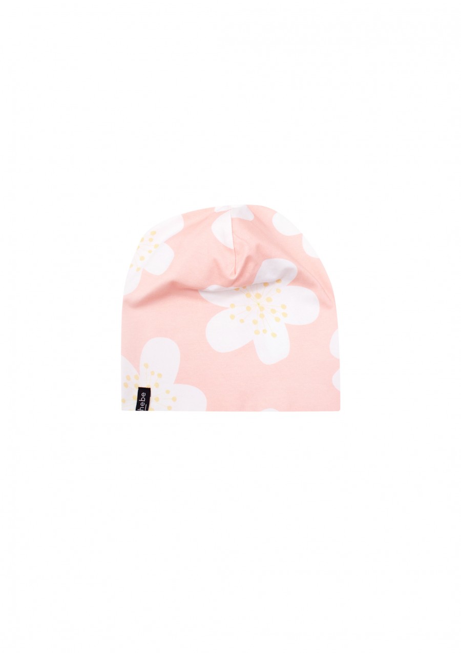 Hat pink with big flower print SS22271