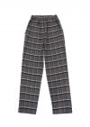 Pants with grey checks for female FW23214