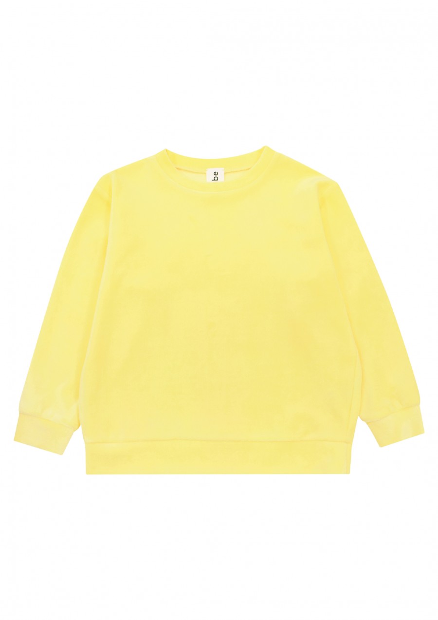 Sweater yellow cotton velvet SS22132L