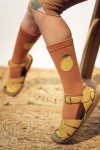 Socks brown with lemon SS23363L