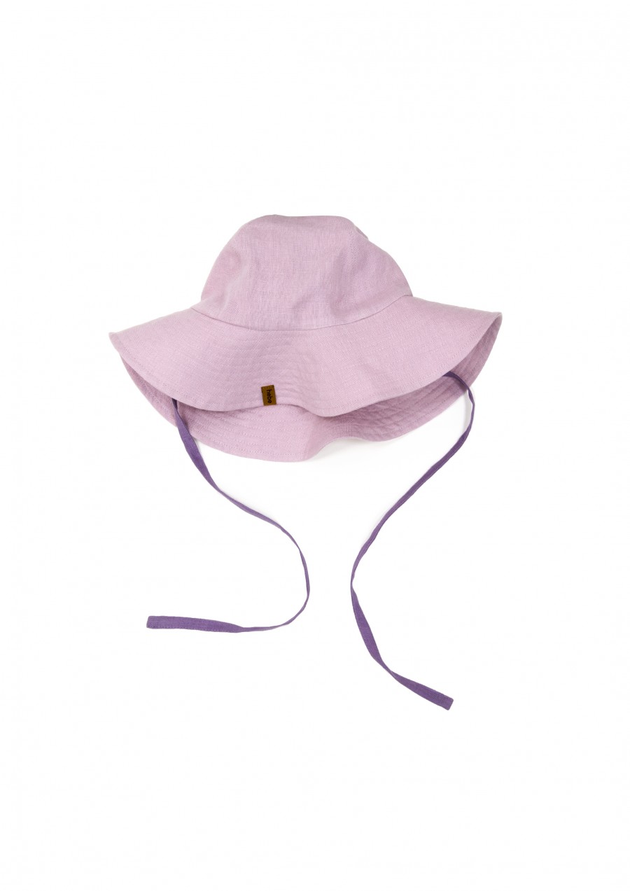 Hat linen light violet SS24117