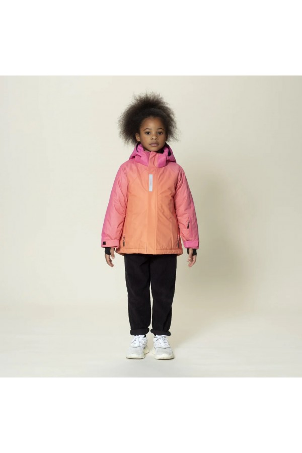 GOSOAKY winter jacket FAMOUS DOG  gradient pink to orange 23291727251