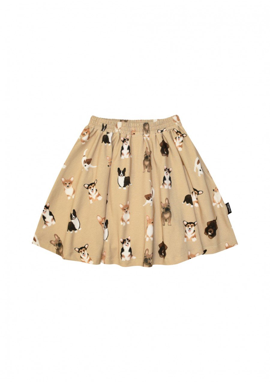 Skirt with dog friends print FW21307L
