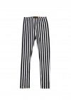 Leggings with black and white stripes FW23069L