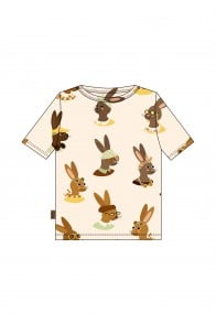 Top with bunny allover print