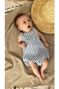 Romper with blue stripes