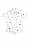Shirt white with little dogs print SS22029L