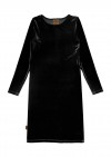 Dress black velvet for female FW23281