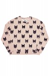 Sweater pink with cats print FW18189