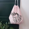 Fabric painting craft, sport bag "Unicorn KIDDO018