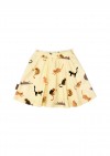 Skirt with leggings yellow and cats print SS24062L