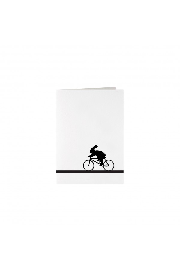 Card "Racing Bike Rabbit onesize HAM006