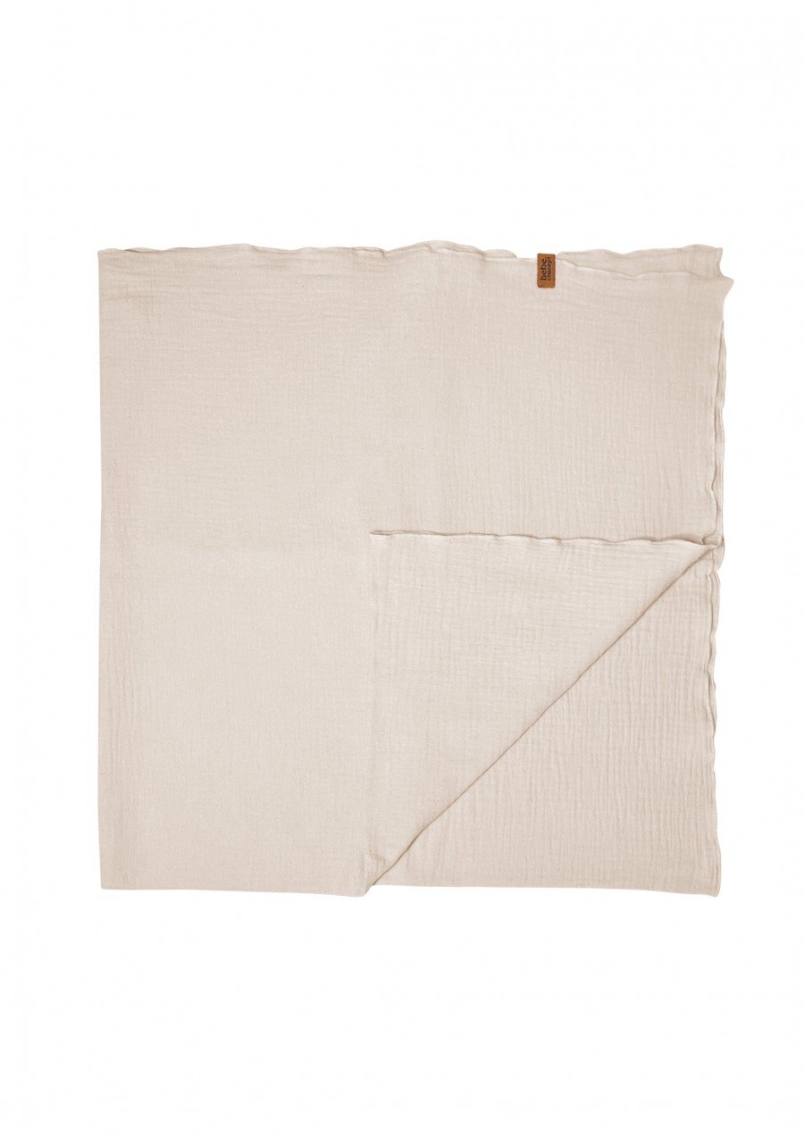 Blanket with a hanger muslin crème 0002_F25043