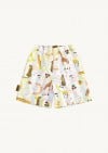 Shorts with allover giraffe print KLA24021