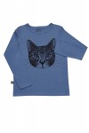 Blue top with cat FW18158