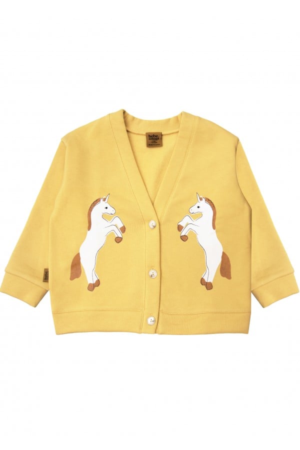 Jacket yellow with unicorns FW24069