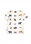 Top off-white with dog print SS24223