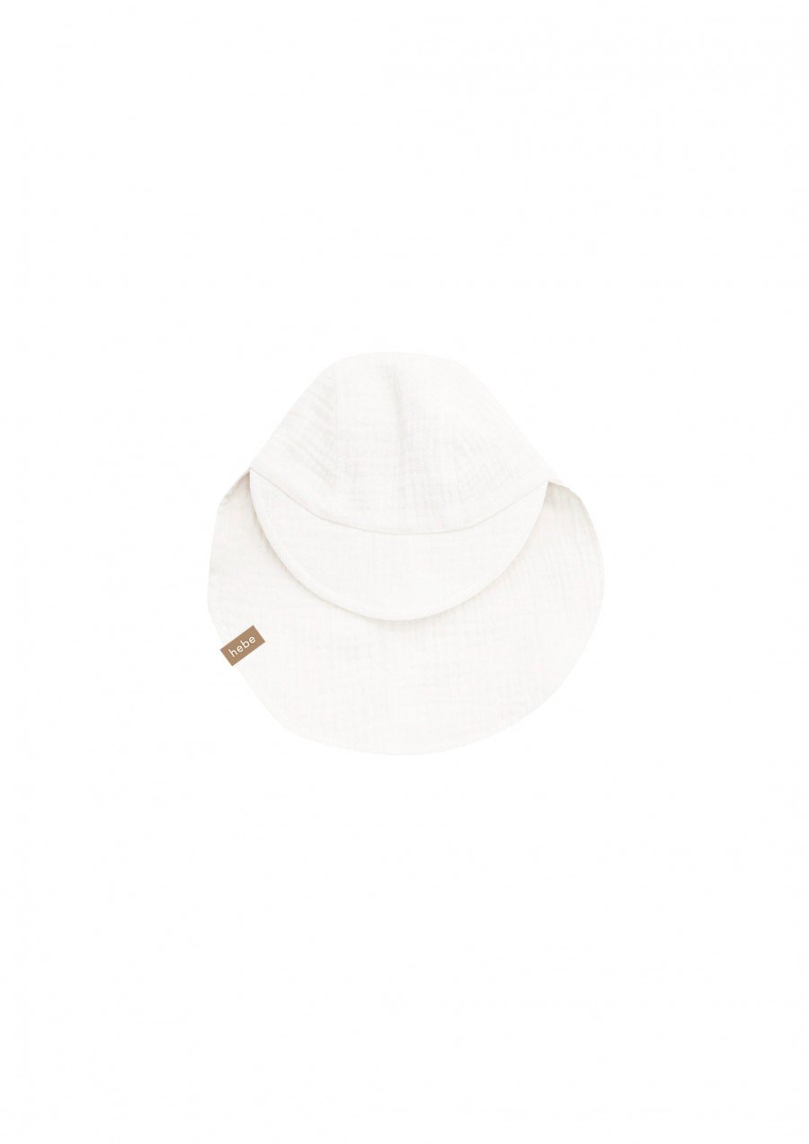 Sun hat white muslin SS23338