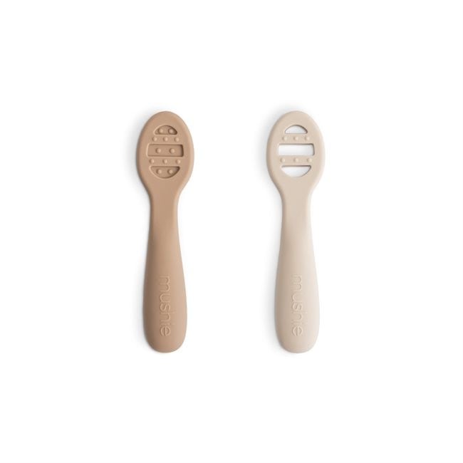 Mushie First Feeding Spoon - Natural/Shifting Sand 101629