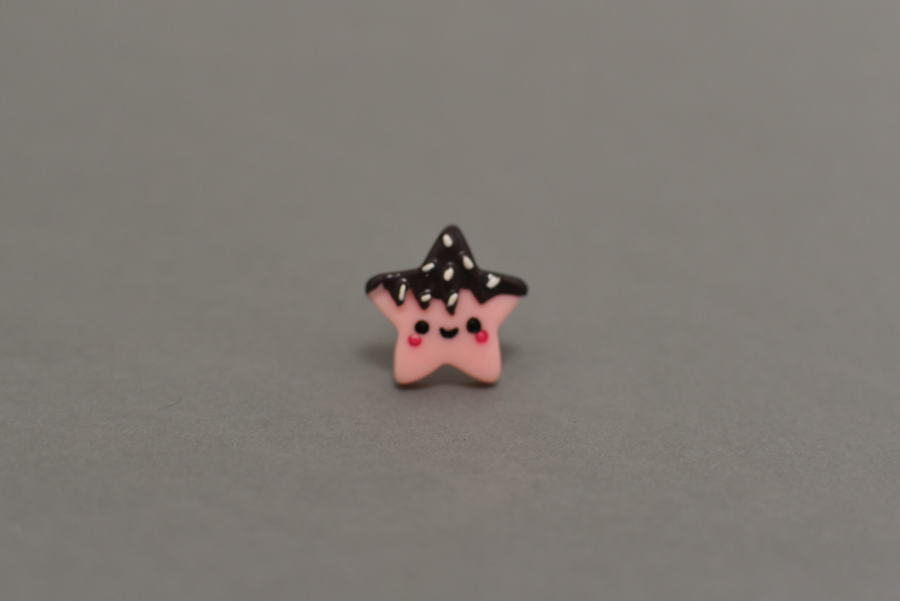 Pink star ring POP05