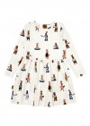 Dress off-white with bunny print SS24305