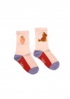 Socks pink with dog and strawberry SS24332