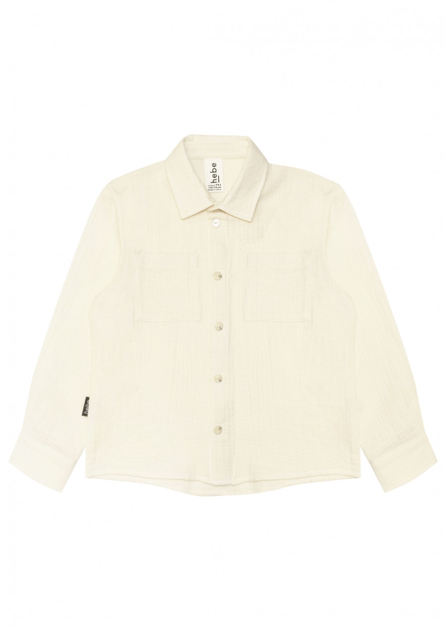 Shirt white muslin FW21019