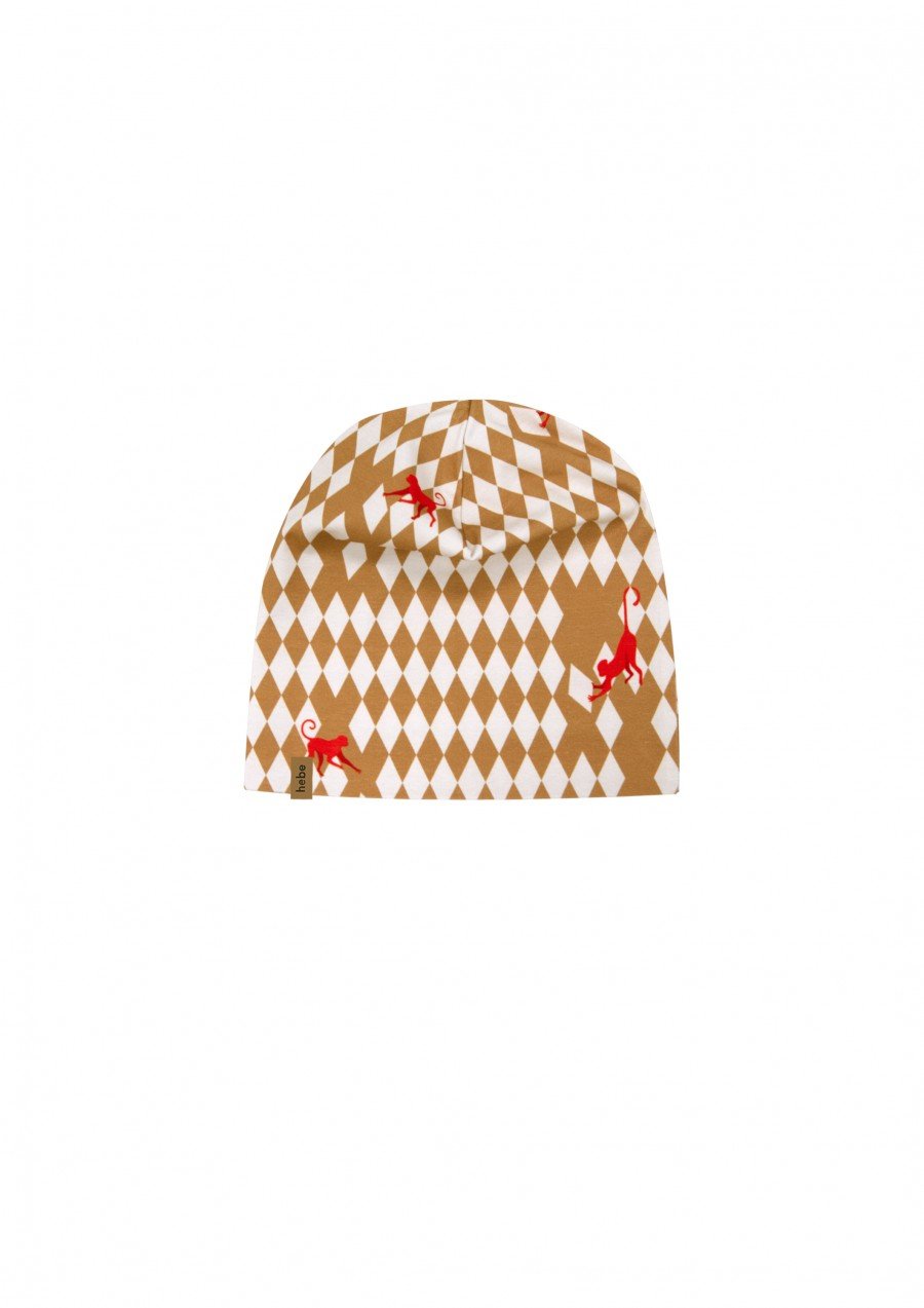 Hat with rhomb print FW23252