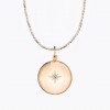 Pregnancy necklace Lucky Star (rose gold on cord) 212BETOIL3